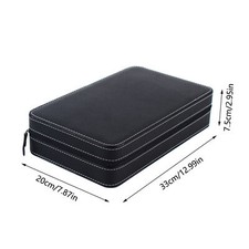 Jewelry Watch Box Portable Travel Zipper Case Collector Storage 6/10/12 SlotsNEW