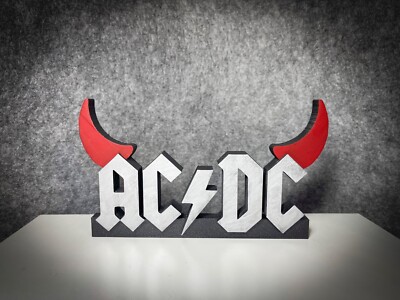 AC/DC Horn Action Figure Nerd Geek Gift Collection Edition Rock Fan Art ...