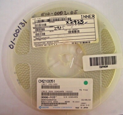 (2,925 PIECE REEL) 0805YG225ZAT2A, AVX, CAP CER 2.2UF 16V Y5V 0805, ROHS