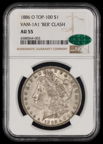 1886 O $1 NGC AU55 CAC VAM 1A1 BER Clash Top 100