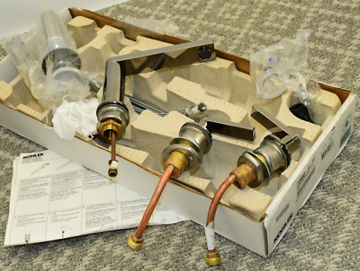 Kohler K-73060-4-TT Composed Widespread Bathroom Faucet w/ Drain Titanium - FLAW