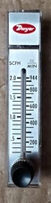 Dwyer RATE-MASTER RMA-3-SSV Flowmeter,  0.2 TO 2.0 SCFH Air