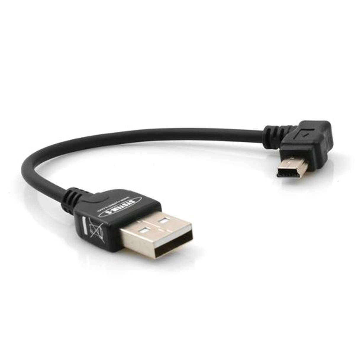 System-S 90° angolato Mini USB connettore angolare cavo dati cavo di ricarica