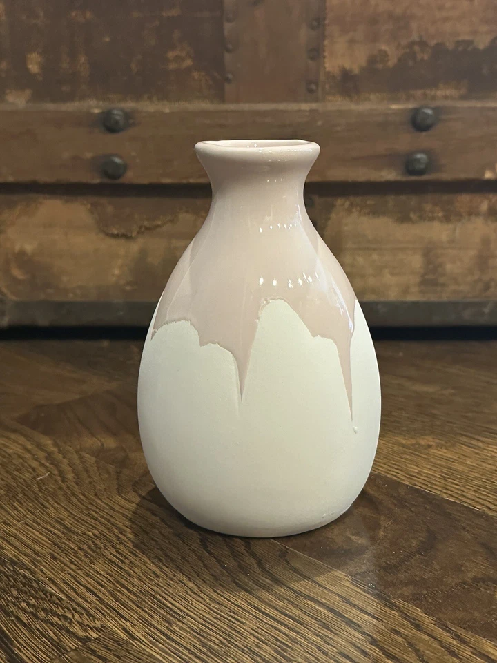 Florero Decoración Suroeste ~ ISAAC MIZRAHI Xo SIENNA ~ 2 Tonos Sumergido a Mano Foto 2 de 4