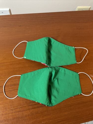 Lote de 2 mascarillas faciales Mola arte indio Cuna - Imagen 3 de 6