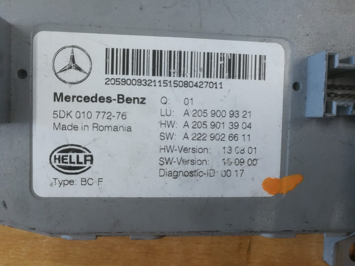 MERCEDES C CLASS W205 SAM UNIT CONTROL MODULE A2059009321 | eBay