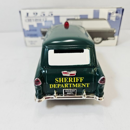 Sheriff 1955 Chevrolet Wagon Bank Die Cast Liberty Classics Spec Cast #50019 - Picture 11 of 21