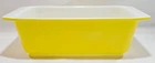Vintage Pyrex 913 Loaf Cake Ovenware Pan 8½ x 4½ x 2½ Lemon Yellow White