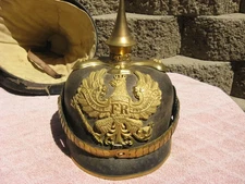 Original WWI German Prussian Officer's Pickelhaube