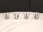 Vintage 4 MCM Golden Peaks Atomic Arrow Anchor Hocking Rocks Cocktail Glasses