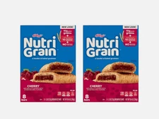 Nutri-Grain Soft Baked Breakfast Bars Made Kids Snacks Cherry, 1 Boxes - 8 Bars
