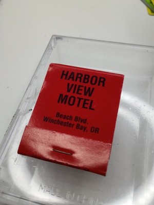 Harbor View Motel Winchester Bay OR Matchbook Unstruck Full