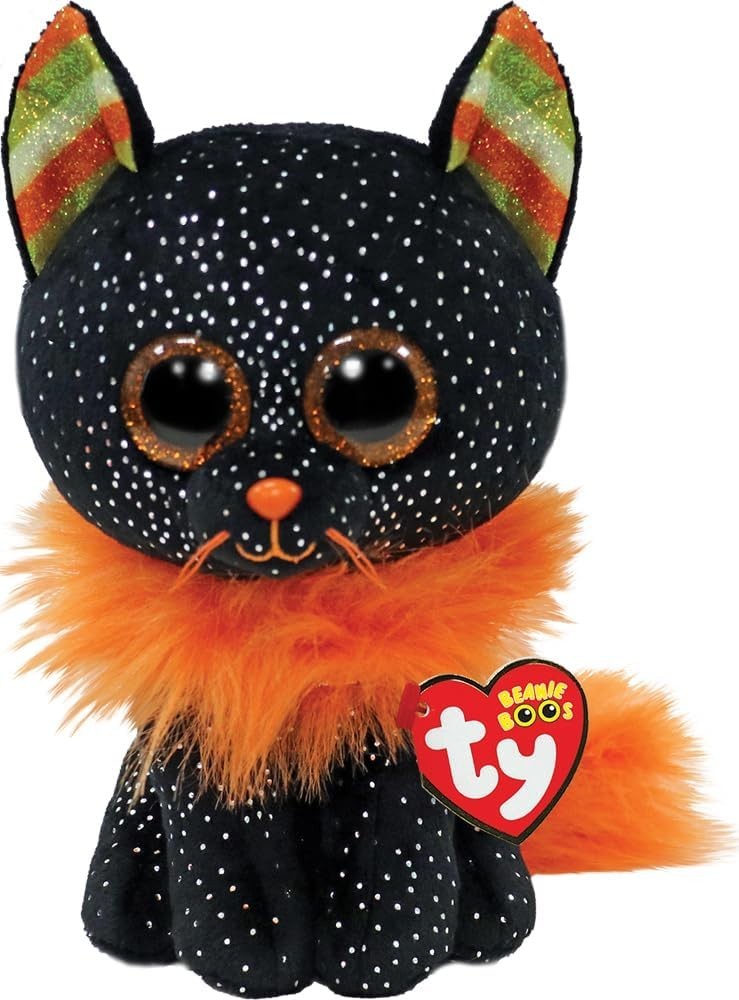 Ty Beanie Baby Boos 36494 Morticia Halloween Cat  / 15cm NEW
