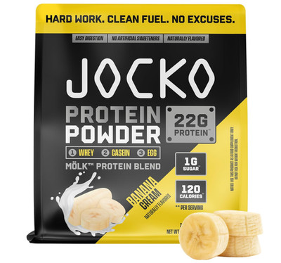 Jocko Fuel Whey Protein Powder, Banana Cream, 22g Protein, 28 Servings