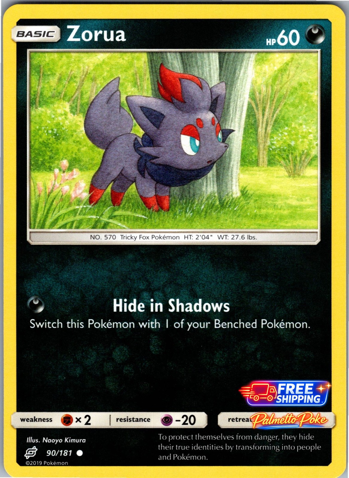 Zorua 90/181 Common SM - Team Up Pokemon NM/LP
