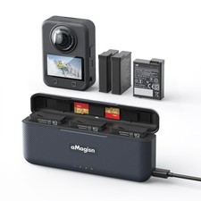 Portable Fast Charge Box for DJI Osmo 360  / Action Battery Smart Charging Case