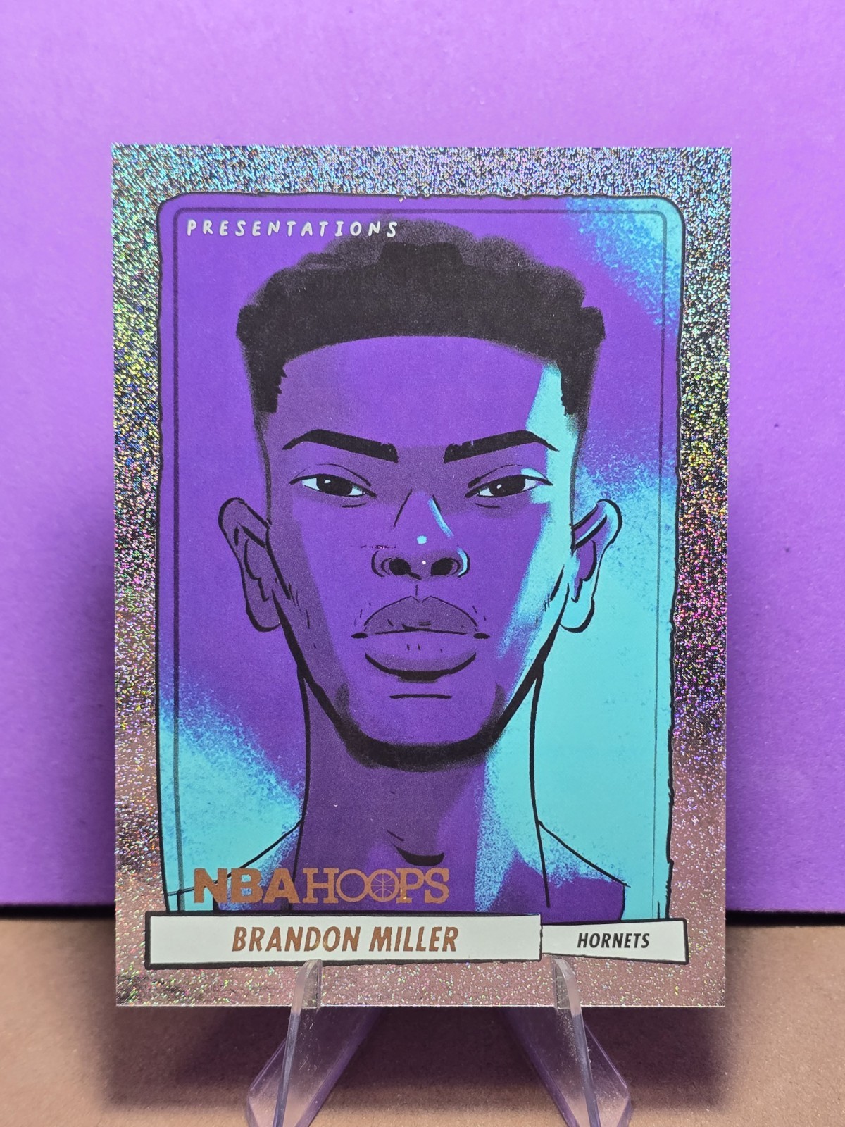 Brandon Miller 2023-24 Panini NBA Hoops Presentations RC SSP #16