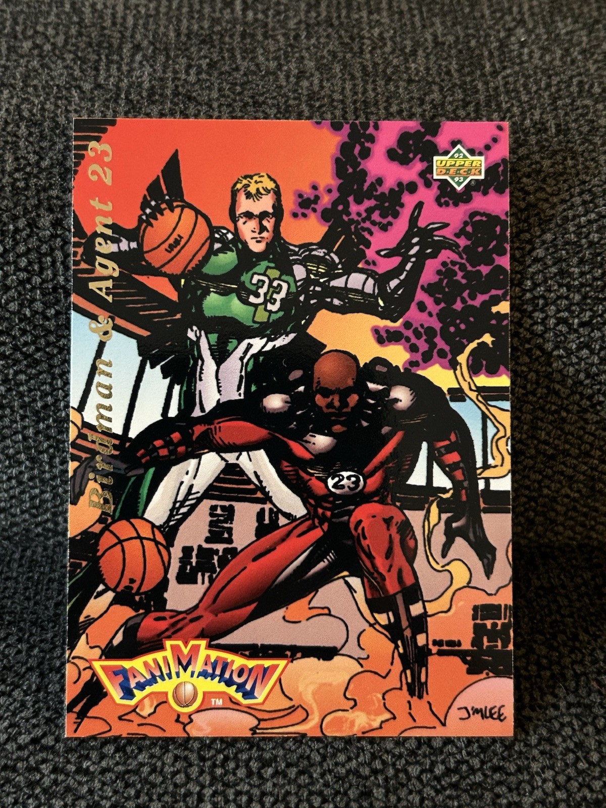 Michael Jordan Larry Bird-Birdman & Agent 23 FaniMation 1992-93 Upper Deck #510