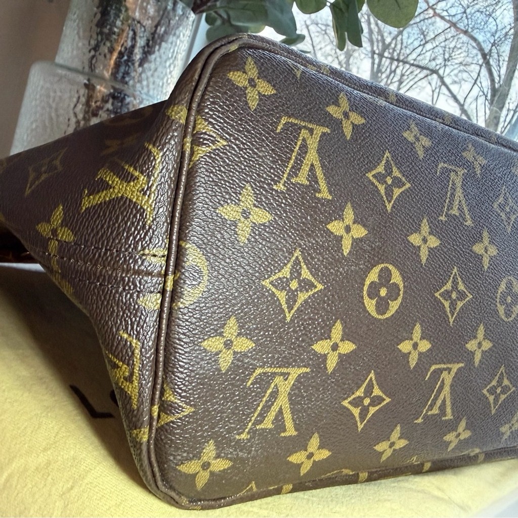 Authentic Louis Vuitton Neverfull MM Monogram Tote 2017 SD0157 thumbnail 5