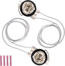 Light Socket Wire Harness Pigtail Repair Kit LED Standard, Bulbs# 4114,4157,3157