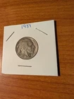 1937 P Philadelphia Buffalo Nickel Full Date Horn Visible