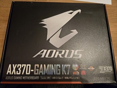 Gigabyte AORUS GA-AX370-GAMING K7 Mainboard ATX Sockel AM4 inklusive Blende!