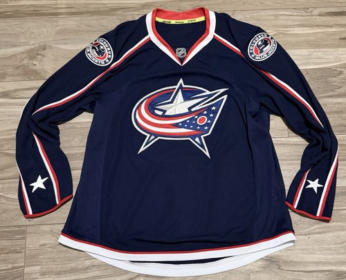 Size 54 - Columbus Blue Jackets Reebok Made In Indonesia Jersey Blue
