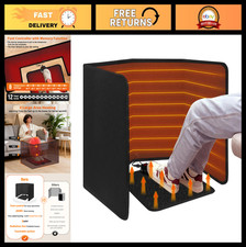 Portable Under Desk Heater Heated Floor Mat - 12H Timer, 8 Heat Levels, Foot W