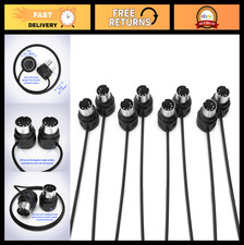 MIDI Cable 4-Pack - 3FT Low-Profile 5-Pin DIN, Angled Ultra-Thin Plugs for Keybo