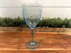 Rare Blue Mayfair Depression Glass-7-1/4" Goblets.  Stunning and seldom seen.