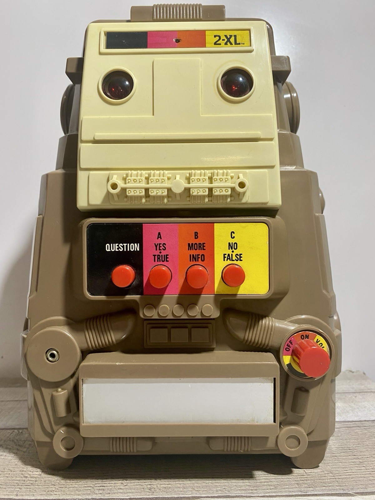 Great Working SERVICED 2-XL Mego Corp 8 Track Player Robot (See Video In Use)