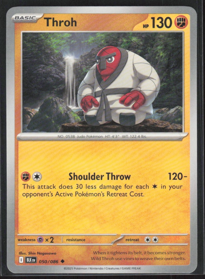 2025 Scarlet & Violet Series - Black Bolt Throh Reverse Holo #50