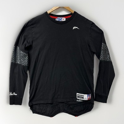 Post Game Official Athletics Dept Mens Black Long Sleeve T Shirt Size L