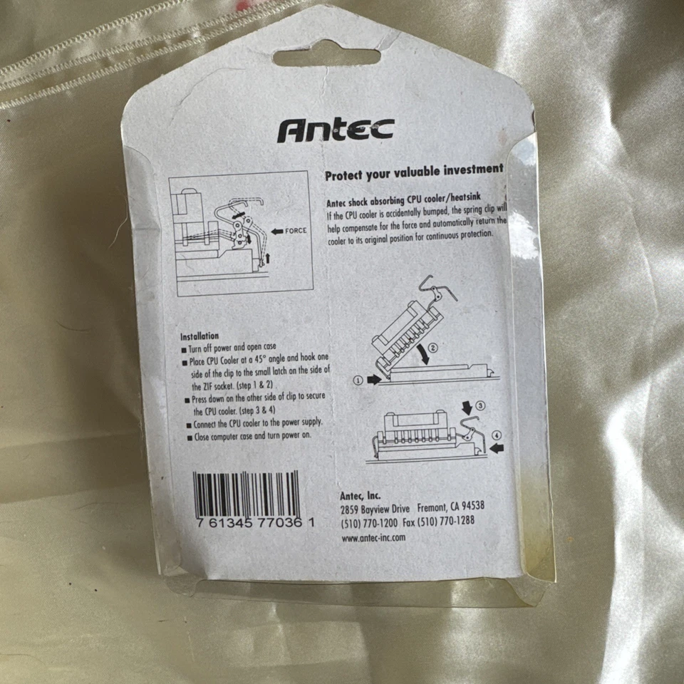 NEW Pentium I Clip-On CPU Cooler Heatsink Fan Intel AMD Cyrix Socket 5 7 - Image 2 of 2