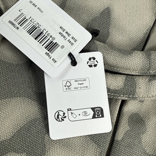 Bolso de Yoga ALO Gris y Blanco Tie Dye (Bolso de Compras Grande) W7066R ✅ NUEVO CON ETIQUETAS - Imagen 5 de 8