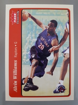 2004-05 Fleer Tradition Alvin Williams #37 Toronto Raptors N Basketball