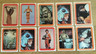 10 Vintage Star Wars 1977 Sticker Cards #36, 37, 39, 44, (2)