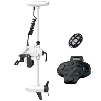 AQUOS Haswing 12V55LBS 26'' Transom Trolling Motor with 2.4G Remote& Foot Control