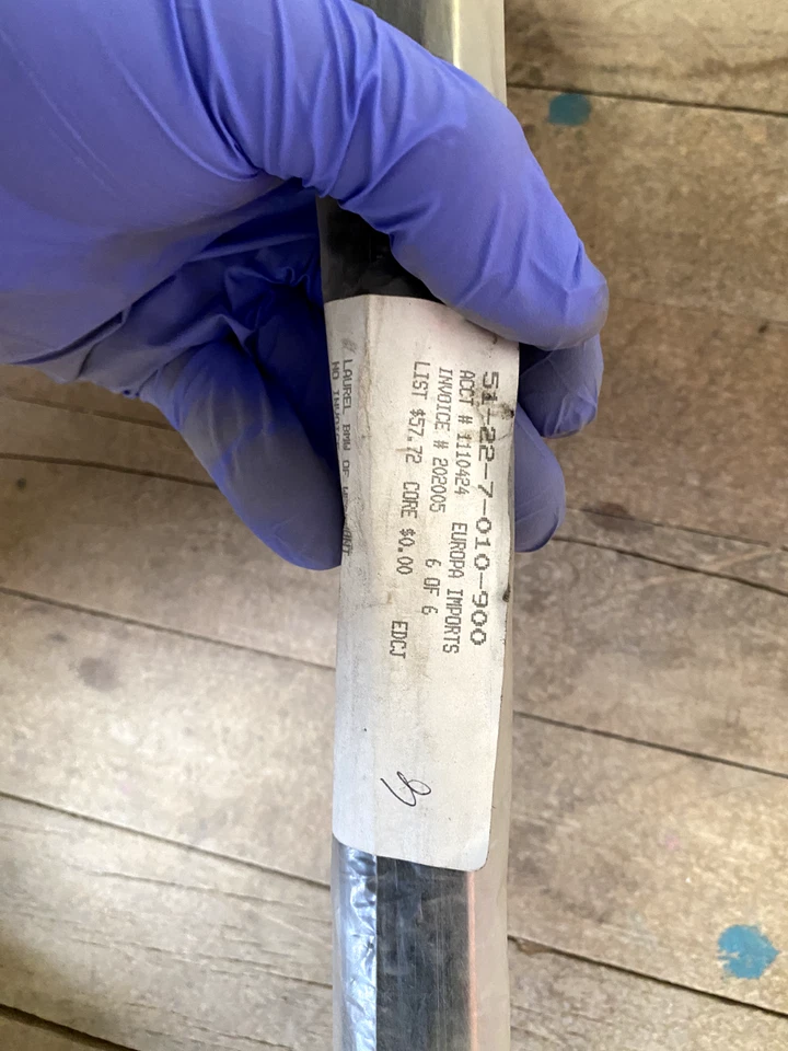 2002-2008 BMW 745Li 750Li 760Li tira meteorológica externa moldura direita fabricante de equipamento original 51227010900 - Imagem 4 de 4