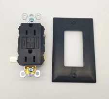 Legrand Radiant 1597BK GFCI Receptacle Duplex 15A 125V Self Testing Black