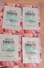 4x Isle of Paradise Self-Tanning Drops MEDIUM Face  Body .7mLX4 TRIAL Packettes