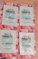 4x Isle of Paradise Self-Tanning Drops MEDIUM Face & Body .7mLX4 TRIAL Packettes