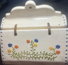 Vintage Salt Box by Andrea West Bird in Hand Decorated Japan 1982 MCM