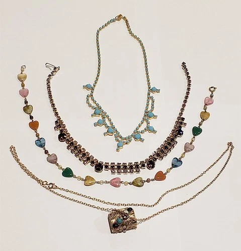 Vintage / Modern Costume Necklace Jewelry Lot - 4 pieces