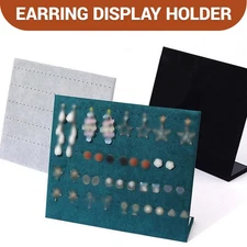 Velvet Earring Stand Holder Ear Stud Jewellery Display Organizer 60 & 30 Pairs
