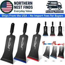 Durable 3-in-1 Squeegee Kit with Replaceable Rubber Blades for Tint Application