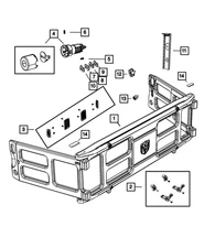 Genuine Mopar Bed Extender Lock Cylinder 68055957AA