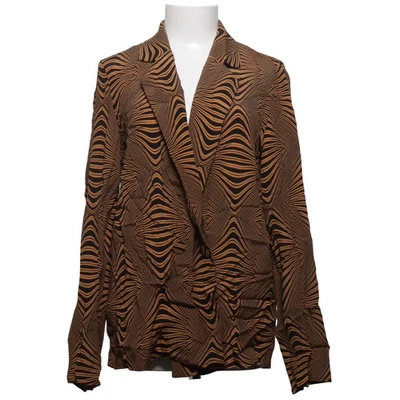 Mango, blazer, taille : M, marron/noir, viscose, zèbre, femmes #8ko - Photo 1/4