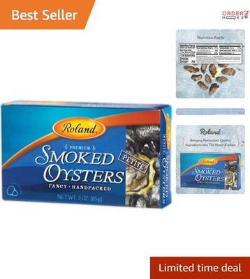 Petite  Smoked Oysters in Oil Wild Caught 3oz Tin Pack of 10