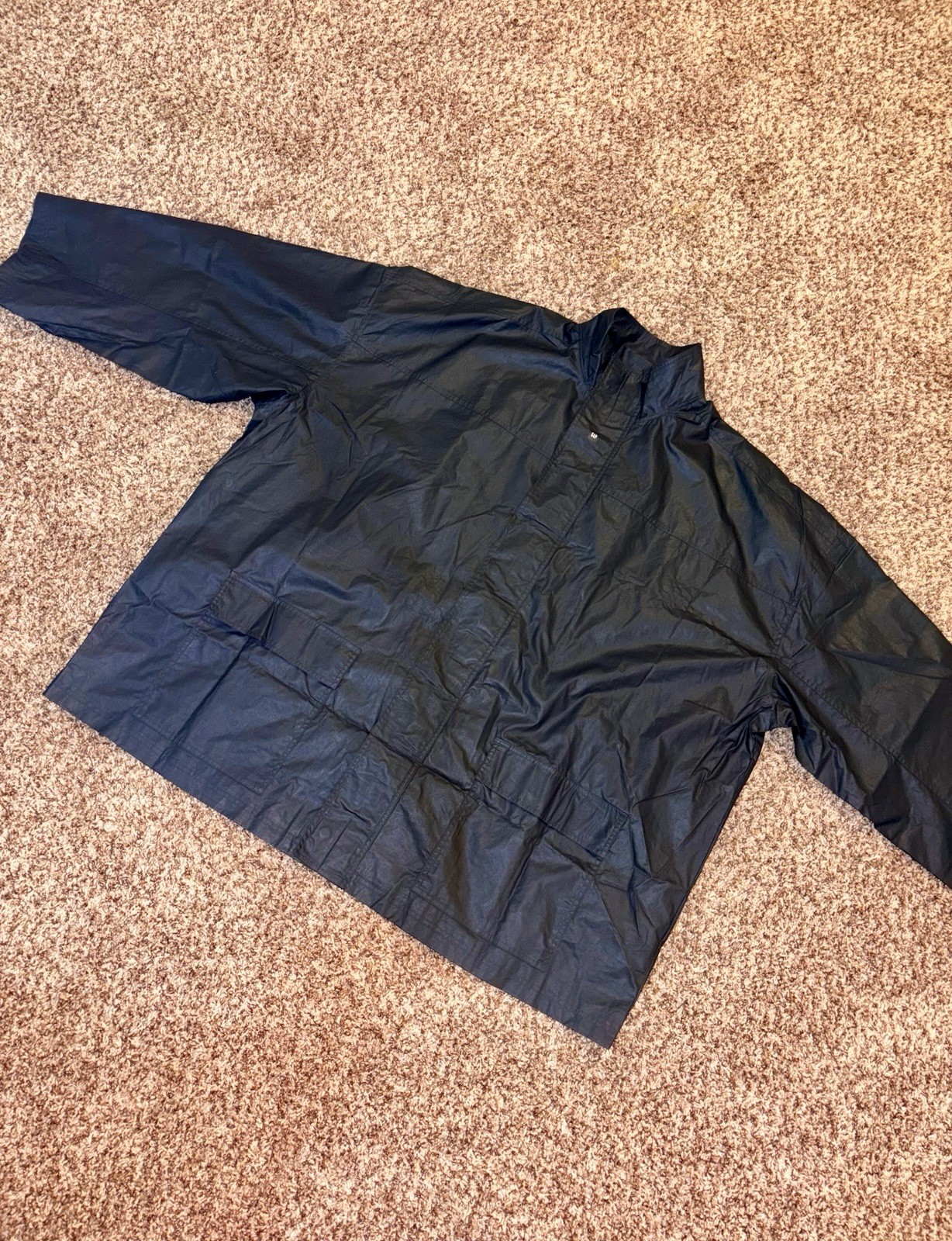 Yeezy Gap Coated Cotton Light Parka Size L Balenciaga Black